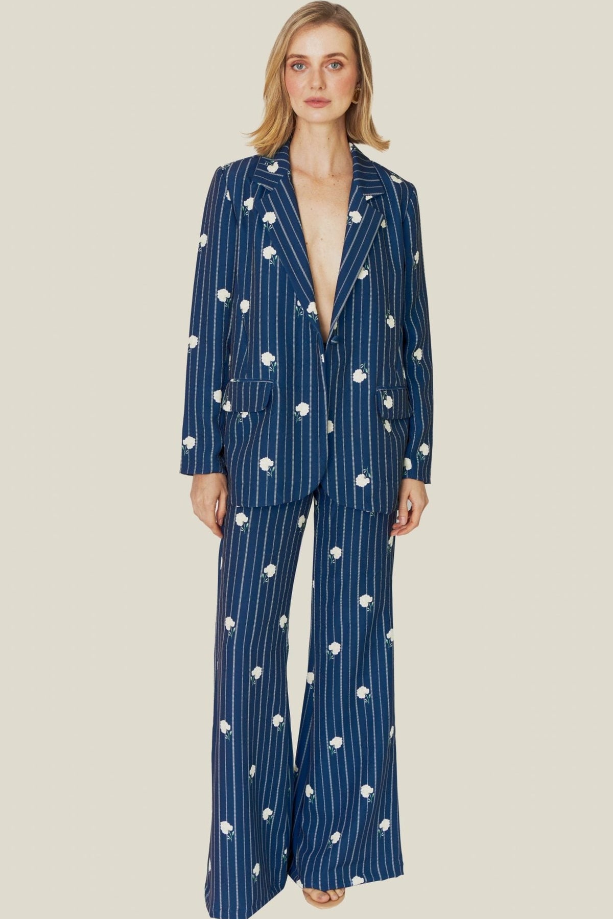 Eternal Stripe Bloom Blazer