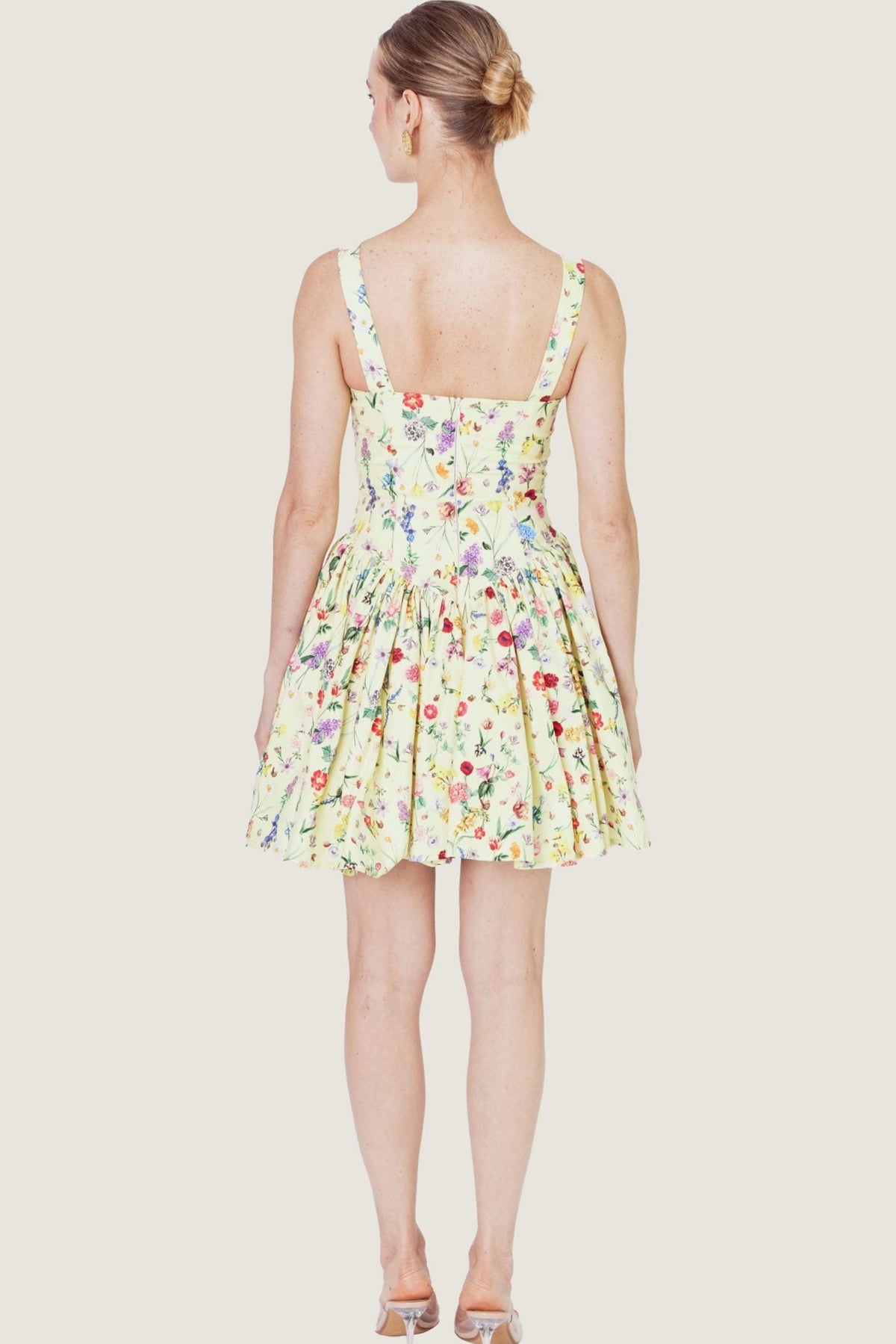 Yellow Blossom Mini Dress