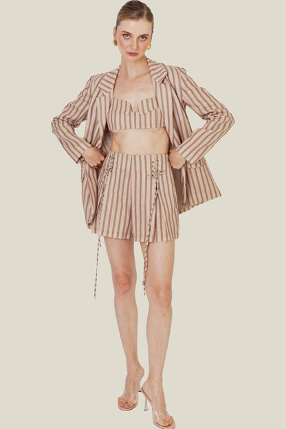 Oakwood Striped Bra