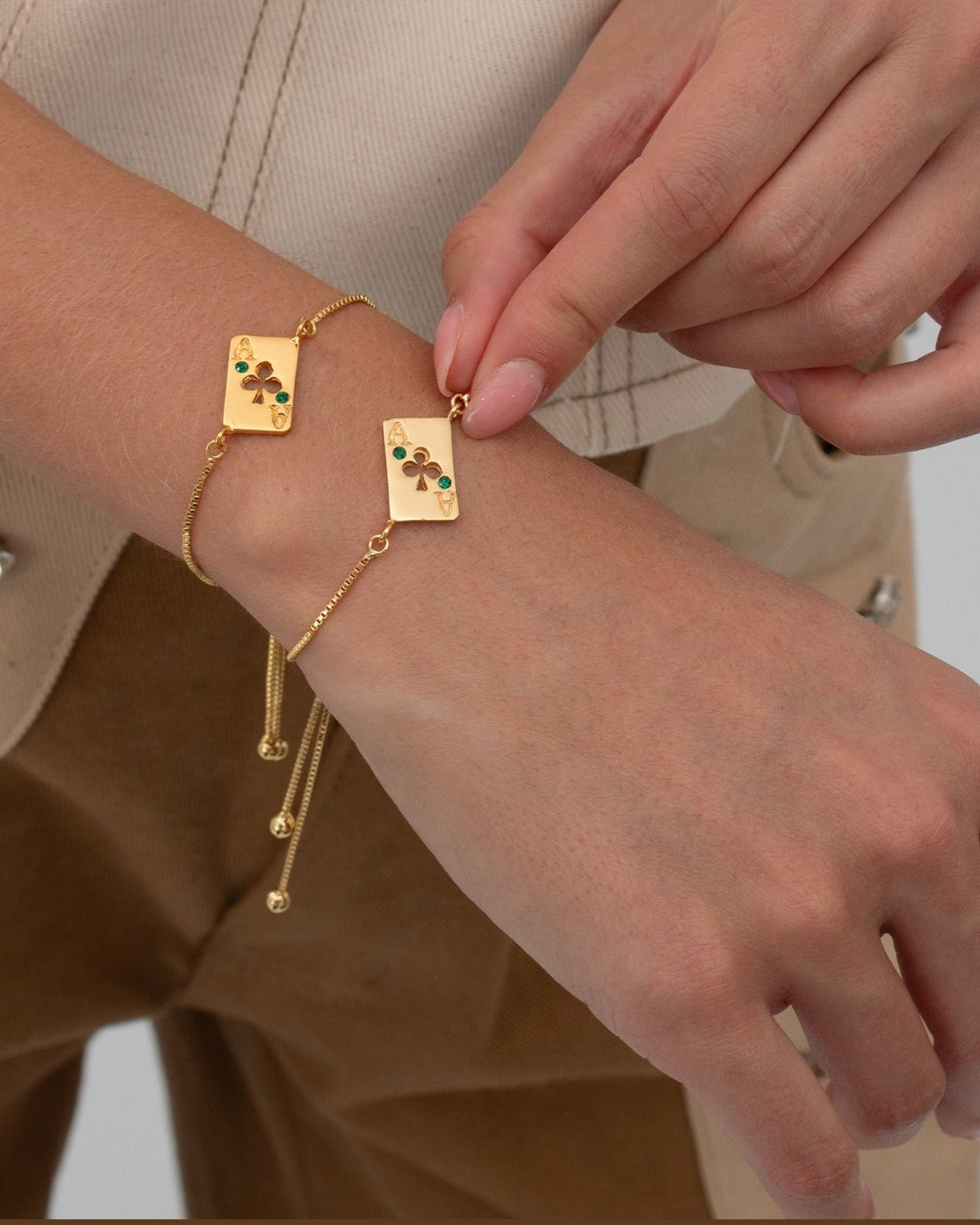 Bracelet Media Petal Luck