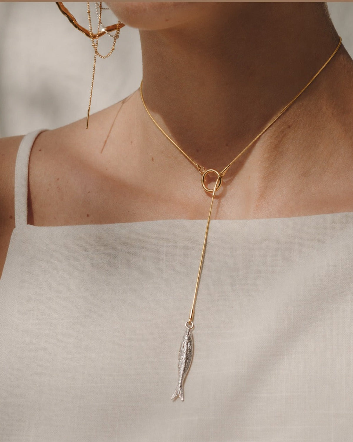 Silver Fish Necklace