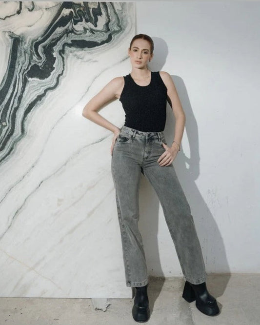 Grey Washed Jeans