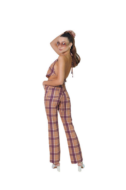 Purple Tartan Howdy Top