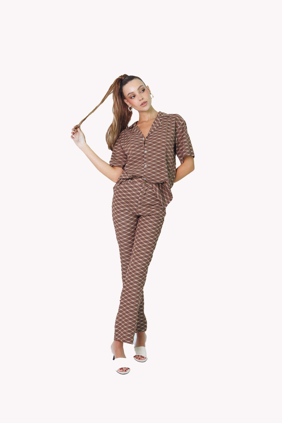Howdy Pants in Cattail Plaid