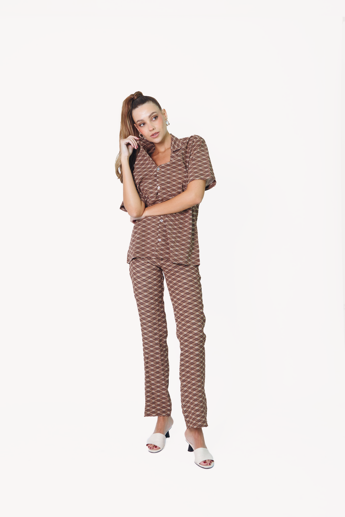 Howdy Pants in Cattail Plaid