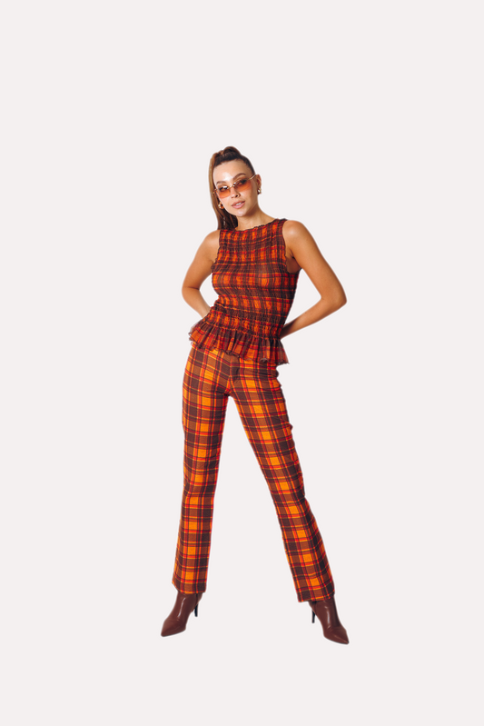 Ruched Shirt in Solar Reverie