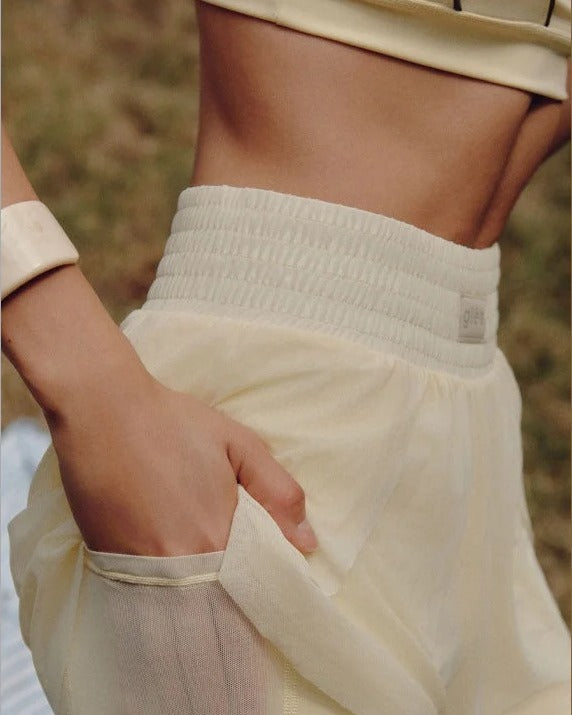 Lemon Ballerina Mesh Shorts