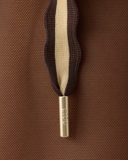 Espresso Veil Mesh Hoodie