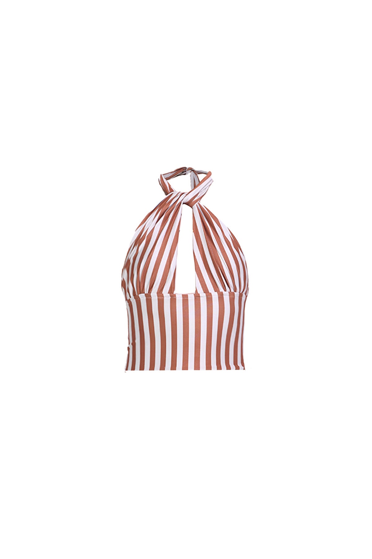 Halter Top in Rusty Stripes
