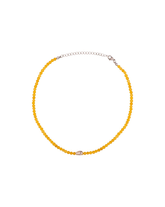 Mini Yellow Jade Choker