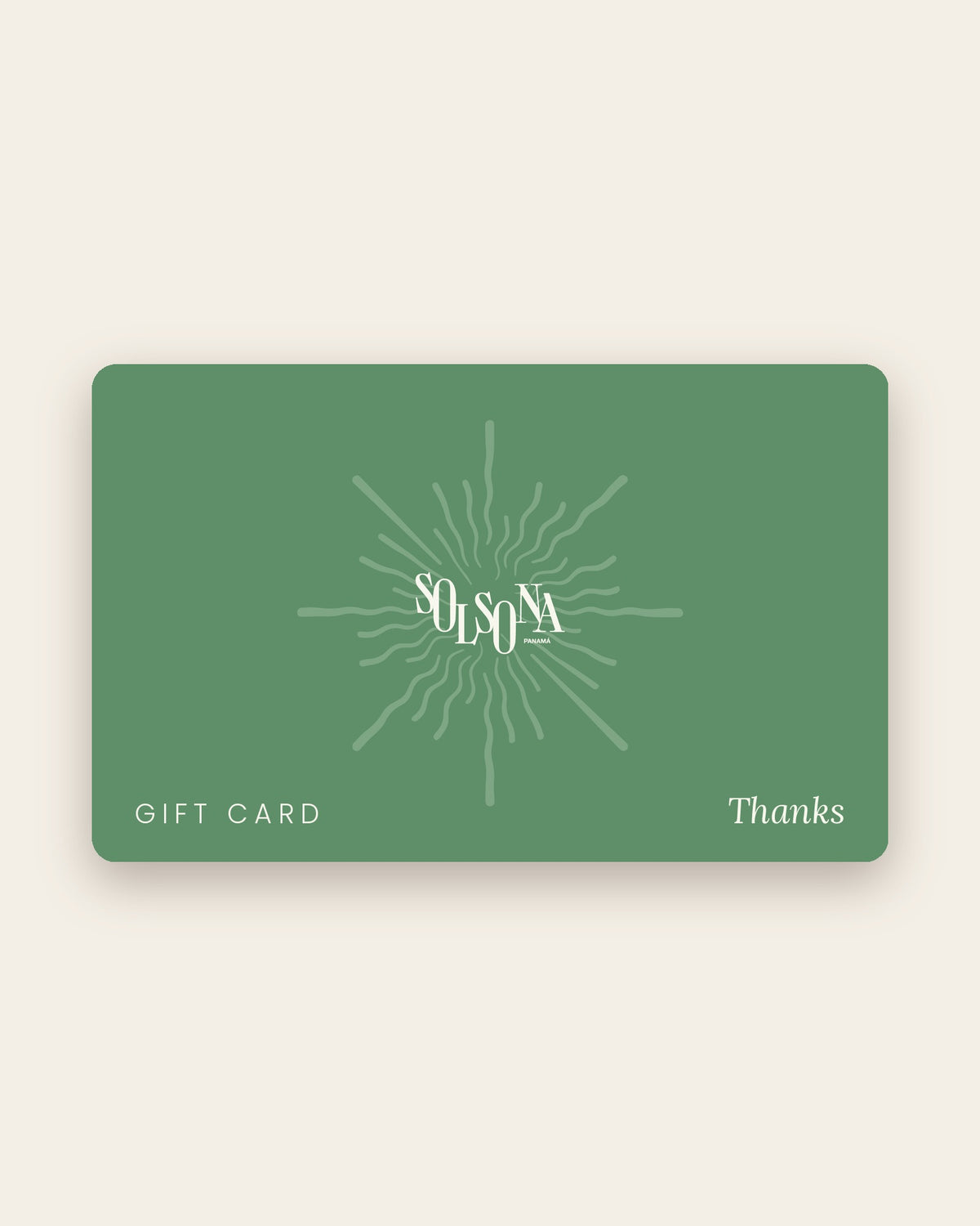 Gift Card Solsona - Thanks