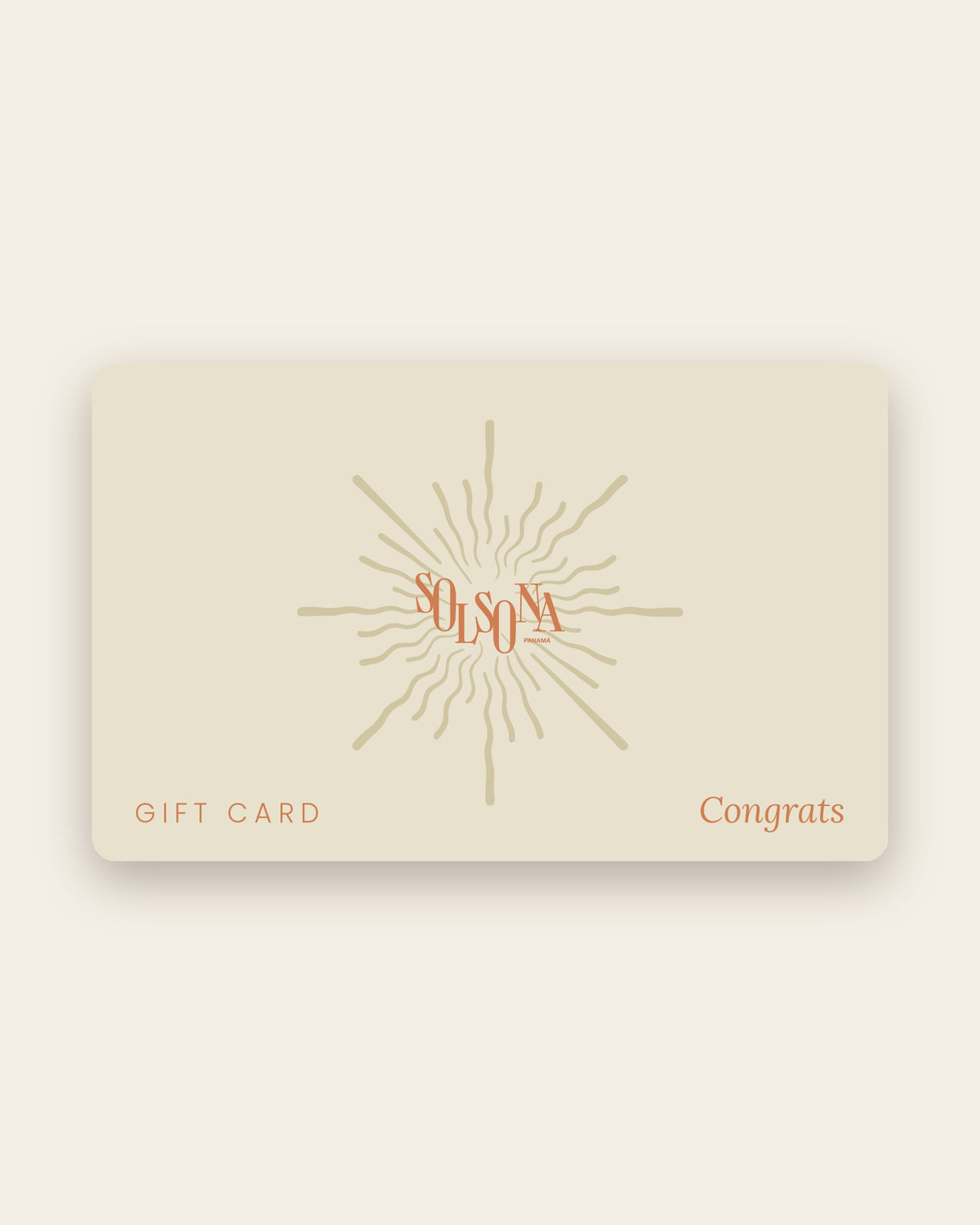 Gift Card Solsona - Congrats