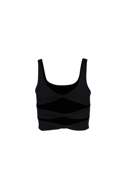 Black Ballerina Sports Bra - Low Intensity