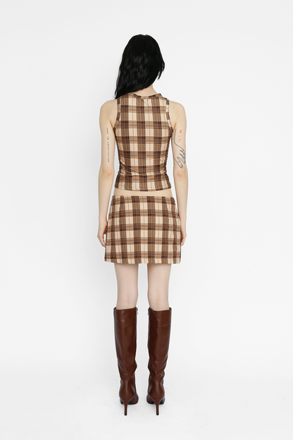 Mini Skirt in 90s Plaid