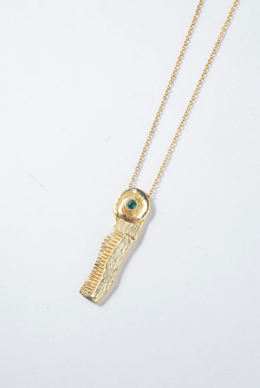 Comb Medi Necklace Gold