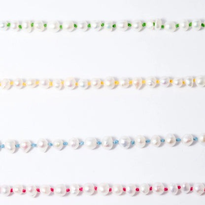 Collar Perla Hilo Color