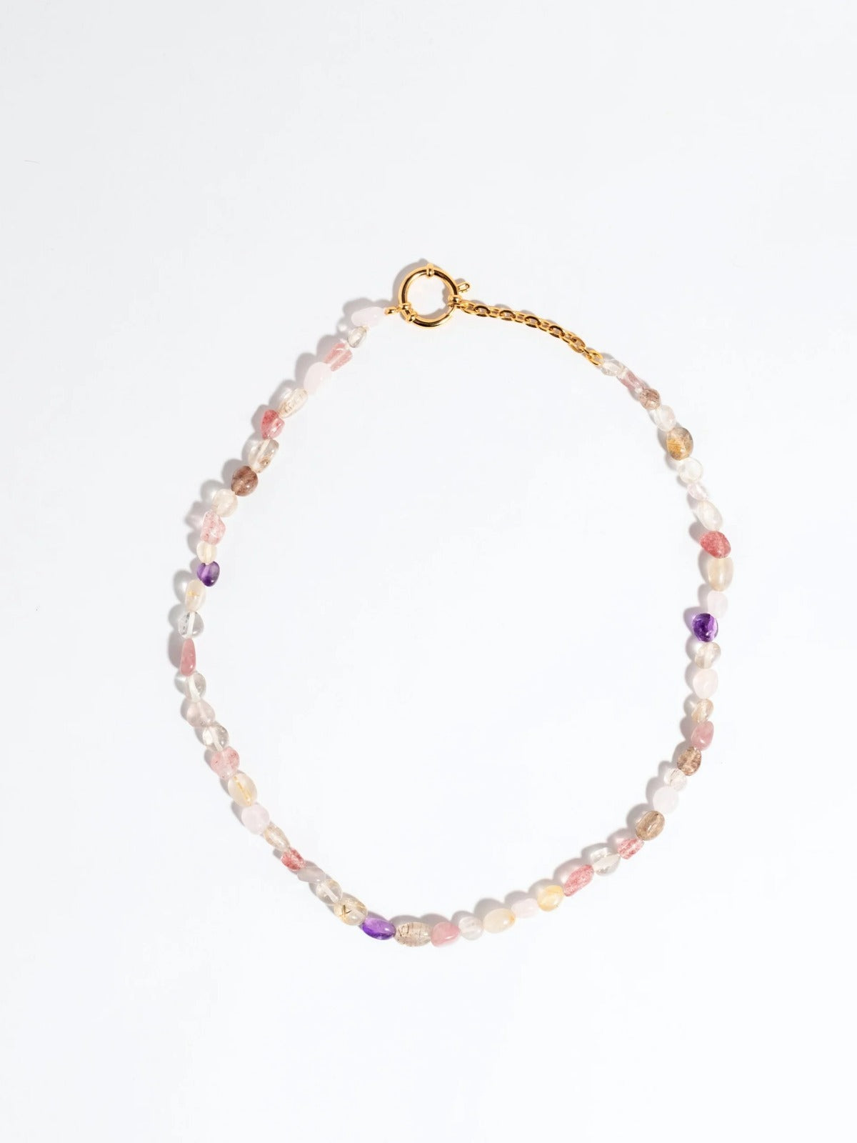 Collar Fluorita Rose Sand