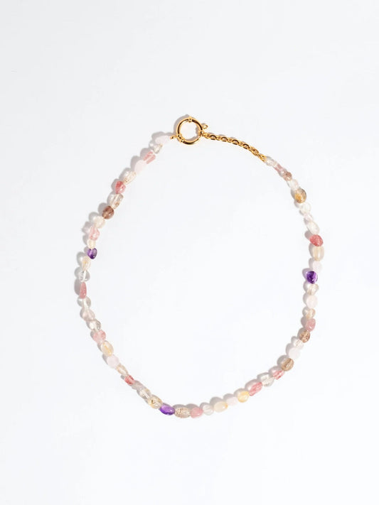 Collar Fluorita Rose Sand