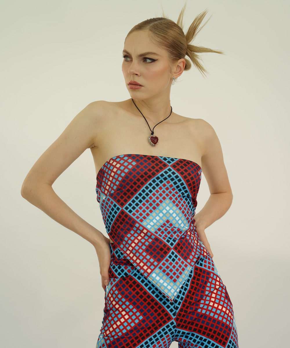 Napkin Top in Blueprint