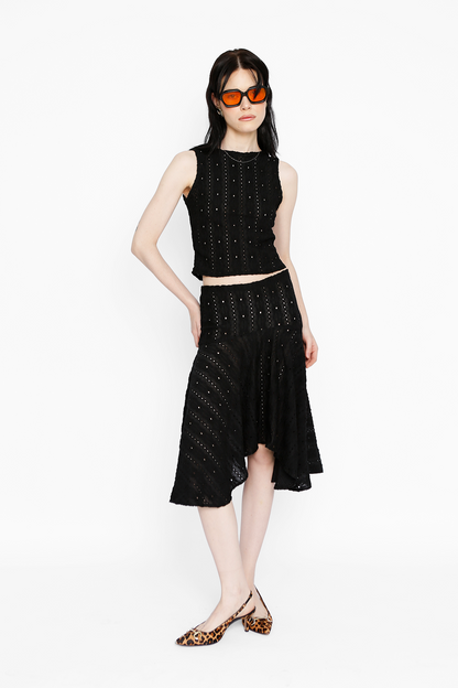 LOVERS  SKIRT  IN  BLACK