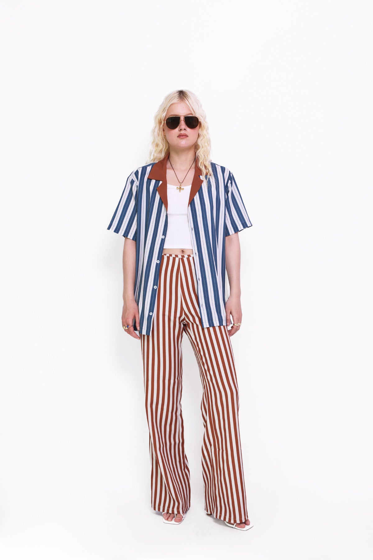CAMP  SHIRT  IN  MIDNIGHT  STRIPES