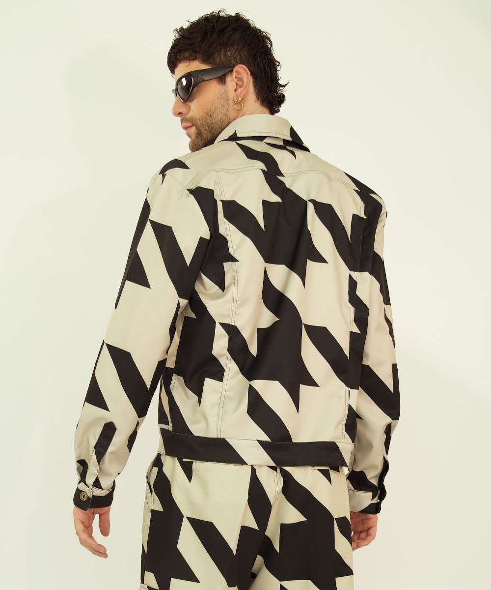 Classic Jacket in Houndstooth